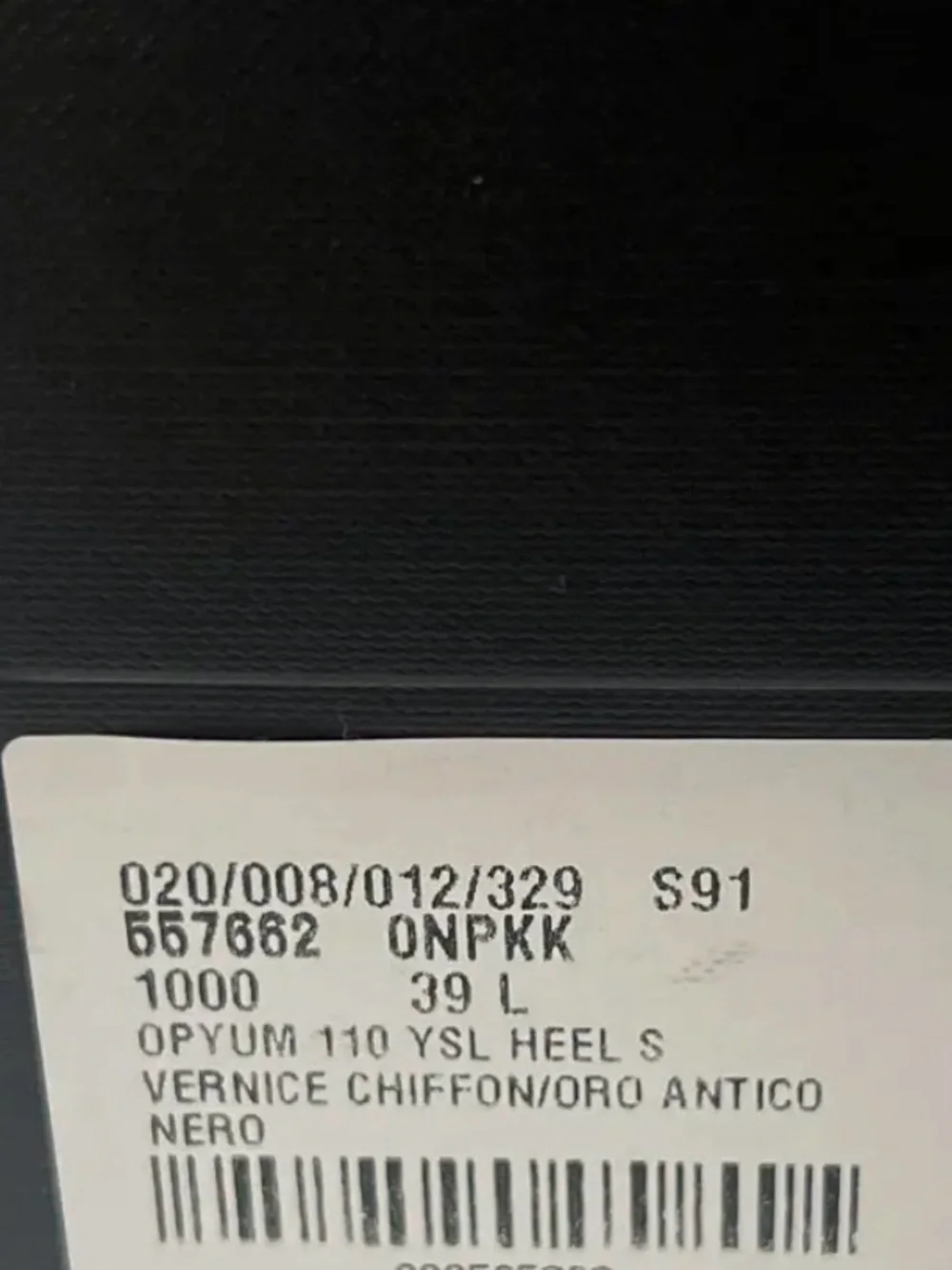 Saint Laurent Black Patent Opyum Logo-Heel Sandals - Picture 5 of 5